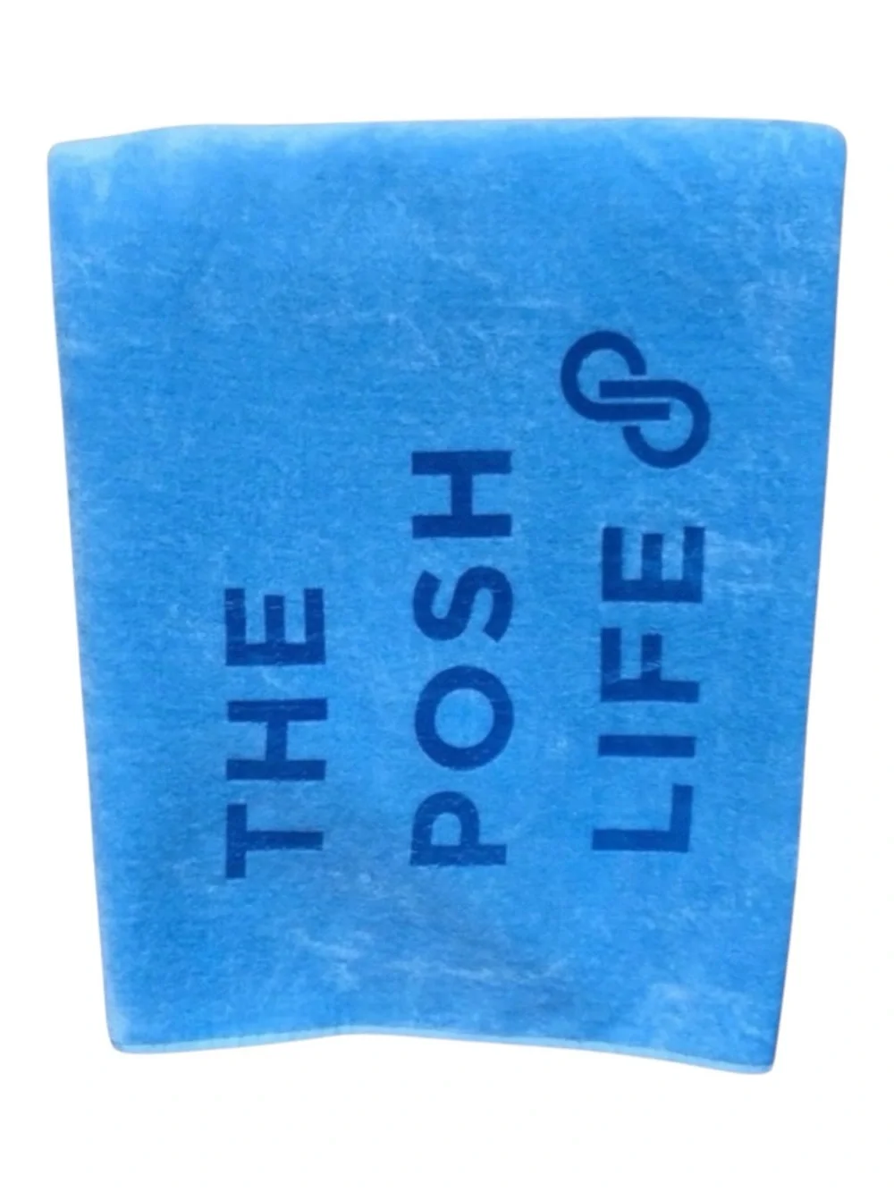new Poshmark ༄ The Posh Life Plush Velour Logo Beach Towel༄ Baby Blue ༄ 30 x 60